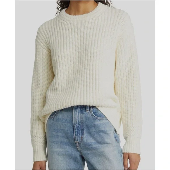 Marine Layer Oversized Crewneck Fisherman Sweater - Picture 1 of 6